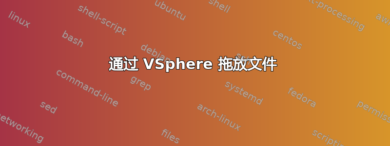 通过 VSphere 拖放文件