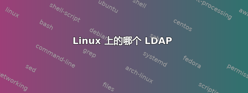 Linux 上的哪个 LDAP