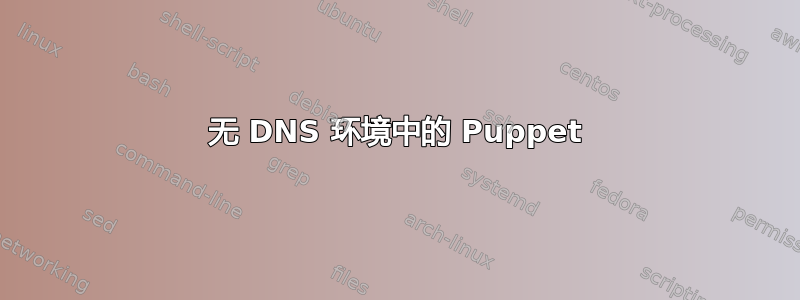 无 DNS 环境中的 Puppet