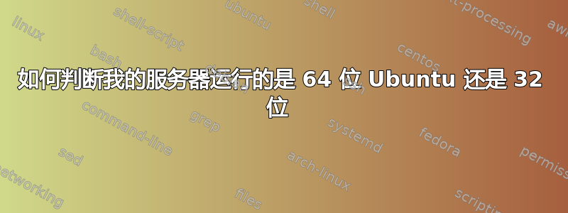 如何判断我的服务器运行的是 64 位 Ubuntu 还是 32 位 