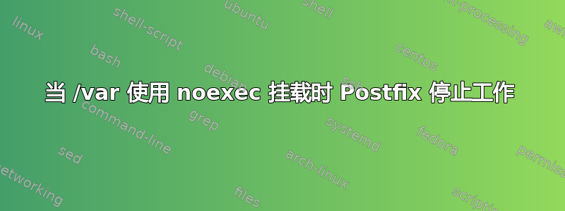 当 /var 使用 noexec 挂载时 Postfix 停止工作