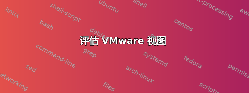 评估 VMware 视图