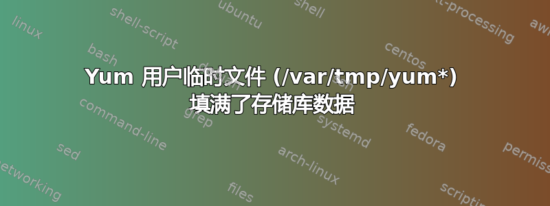 Yum 用户临时文件 (/var/tmp/yum*) 填满了存储库数据