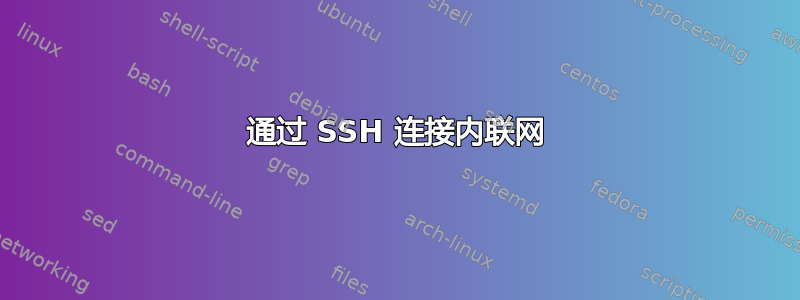 通过 SSH 连接内联网