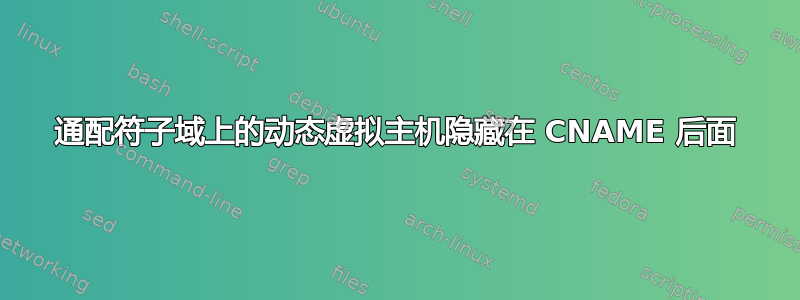 通配符子域上的动态虚拟主机隐藏在 CNAME 后面