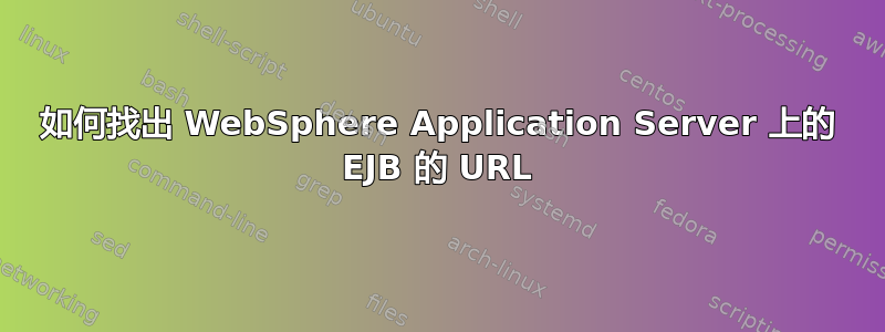 如何找出 WebSphere Application Server 上的 EJB 的 URL