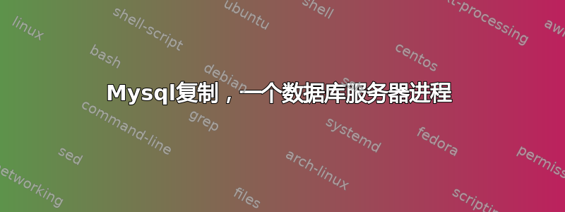 Mysql复制，一个数据库服务器进程