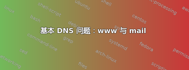 基本 DNS 问题：www 与 mail