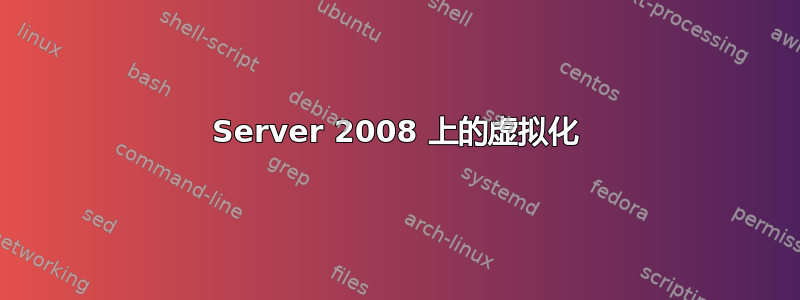 Server 2008 上的虚拟化