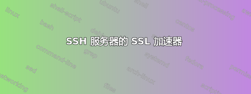 SSH 服务器的 SSL 加速器