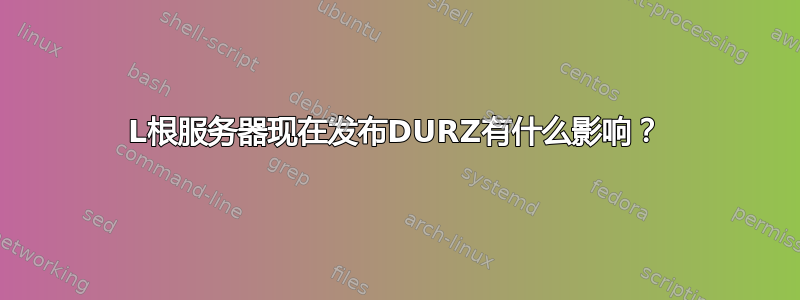 L根服务器现在发布DURZ有什么影响？