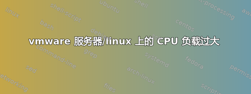 vmware 服务器/linux 上的 CPU 负载过大