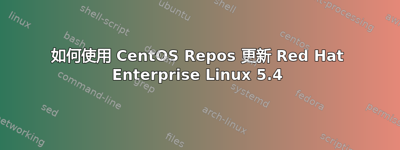 如何使用 CentOS Repos 更新 Red Hat Enterprise Linux 5.4