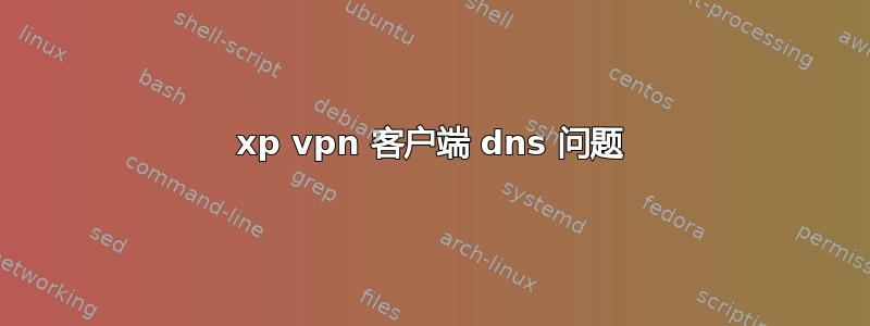 xp vpn 客户端 dns 问题