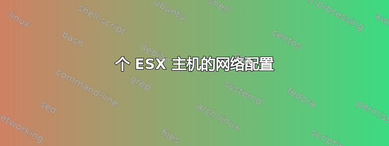 2 个 ESX 主机的网络配置