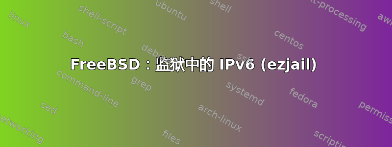 FreeBSD：监狱中的 IPv6 (ezjail)