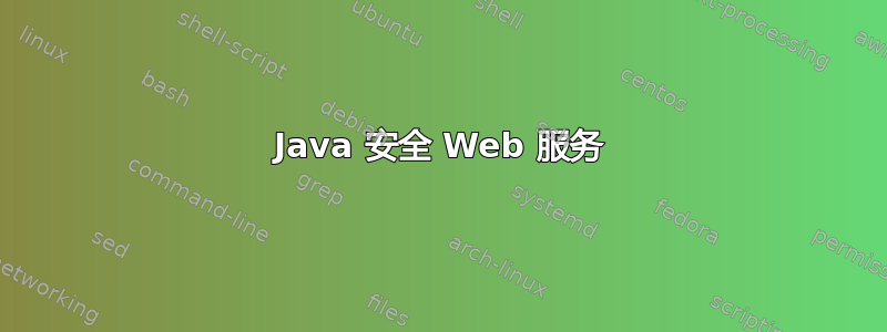 Java 安全 Web 服务