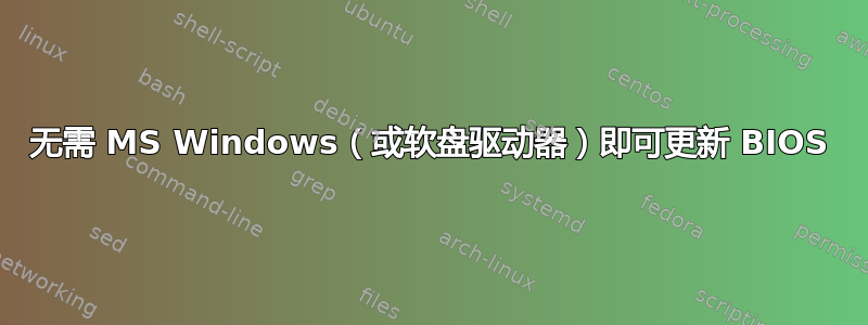 无需 MS Windows（或软盘驱动器）即可更新 BIOS