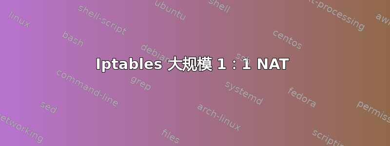 Iptables 大规模 1：1 NAT