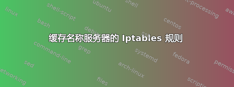 缓存名称服务器的 Iptables 规则