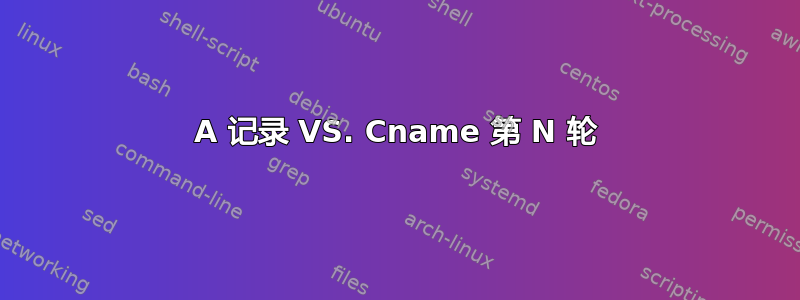 A 记录 VS. Cname 第 N 轮