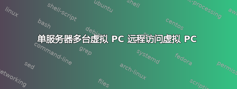 单服务器多台虚拟 PC 远程访问虚拟 PC