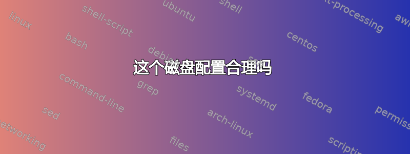 这个磁盘配置合理吗