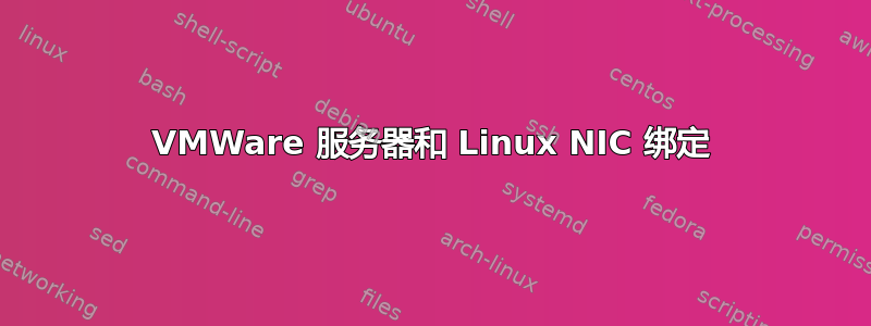 VMWare 服务器和 Linux NIC 绑定