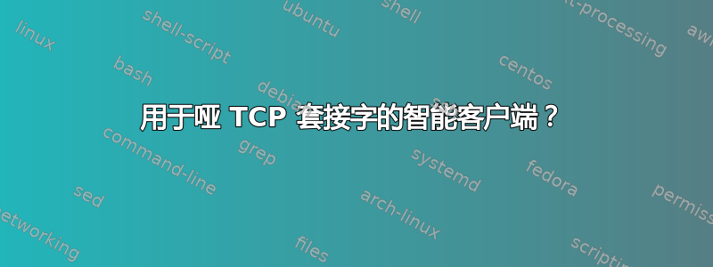 用于哑 TCP 套接字的智能客户端？