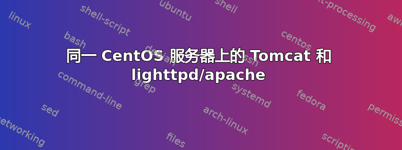 同一 CentOS 服务器上的 Tomcat 和 lighttpd/apache