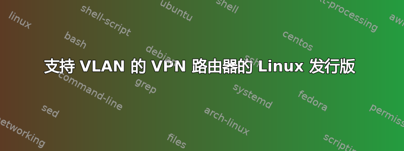 支持 VLAN 的 VPN 路由器的 Linux 发行版