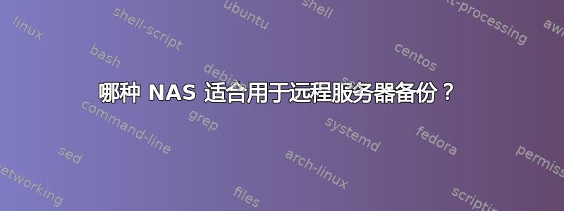 哪种 NAS 适合用于远程服务器备份？