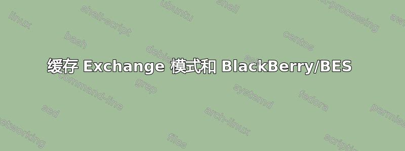 缓存 Exchange 模式和 BlackBerry/BES