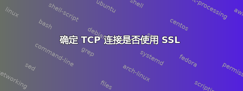 确定 TCP 连接是否使用 SSL