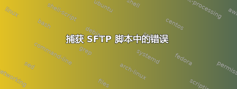 捕获 SFTP 脚本中的错误