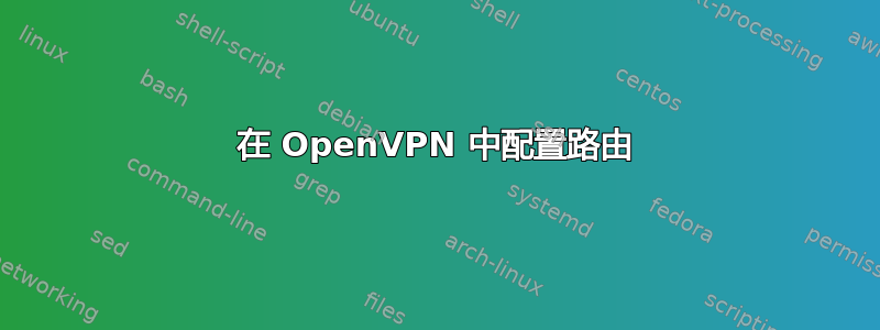 在 OpenVPN 中配置路由