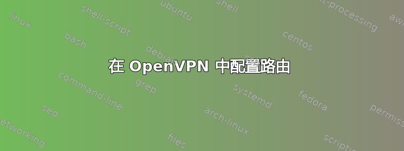 在 OpenVPN 中配置路由