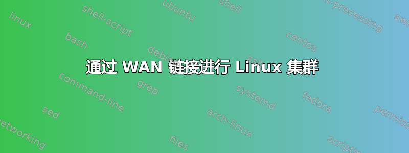 通过 WAN 链接进行 Linux 集群