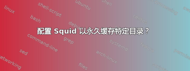 配置 Squid 以永久缓存特定目录？