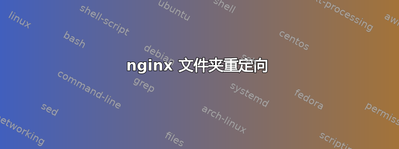 nginx 文件夹重定向