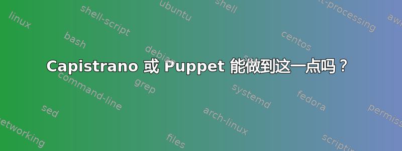 Capistrano 或 Puppet 能做到这一点吗？