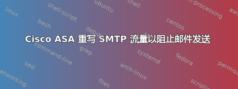 Cisco ASA 重写 SMTP 流量以阻止邮件发送