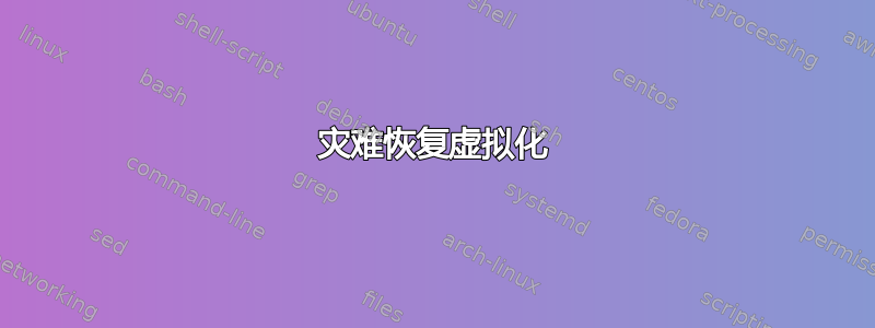 灾难恢复虚拟化