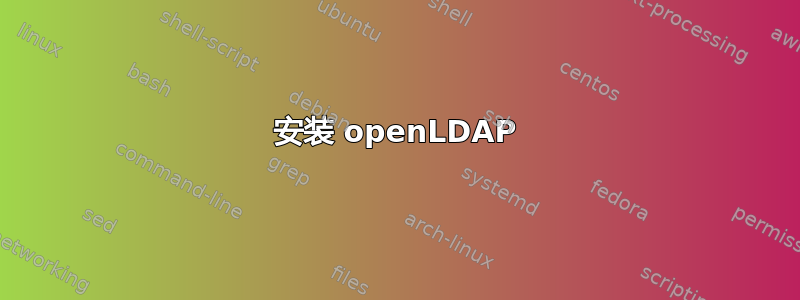 安装 openLDAP