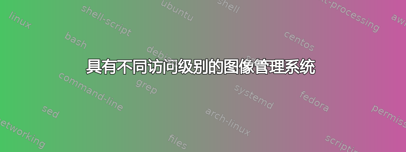 具有不同访问级别的图像管理系统