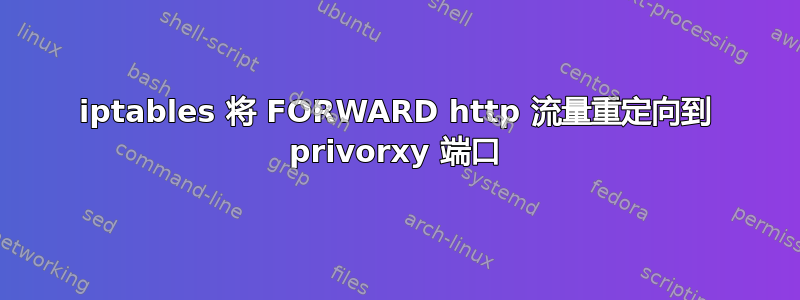 iptables 将 FORWARD http 流量重定向到 privorxy 端口