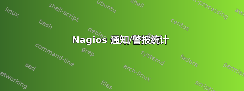 Nagios 通知/警报统计