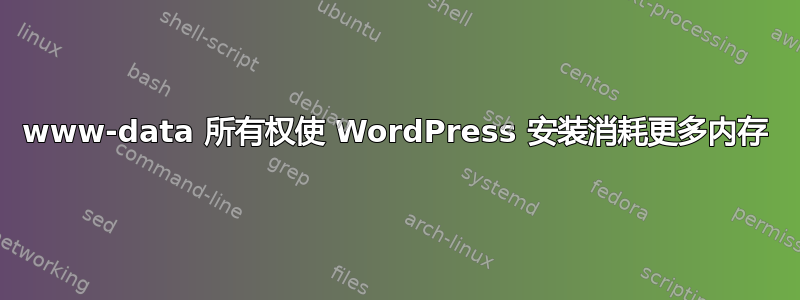 www-data 所有权使 WordPress 安装消耗更多内存