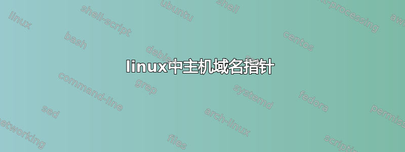 linux中主机域名指针