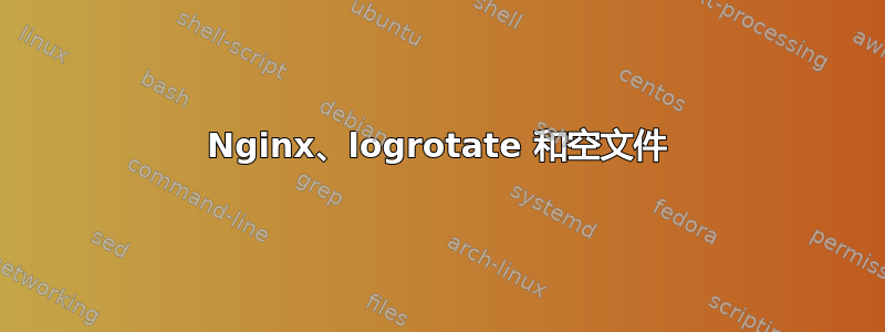 Nginx、logrotate 和空文件